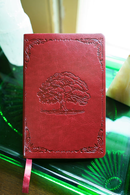 Red Leather A6 Journal