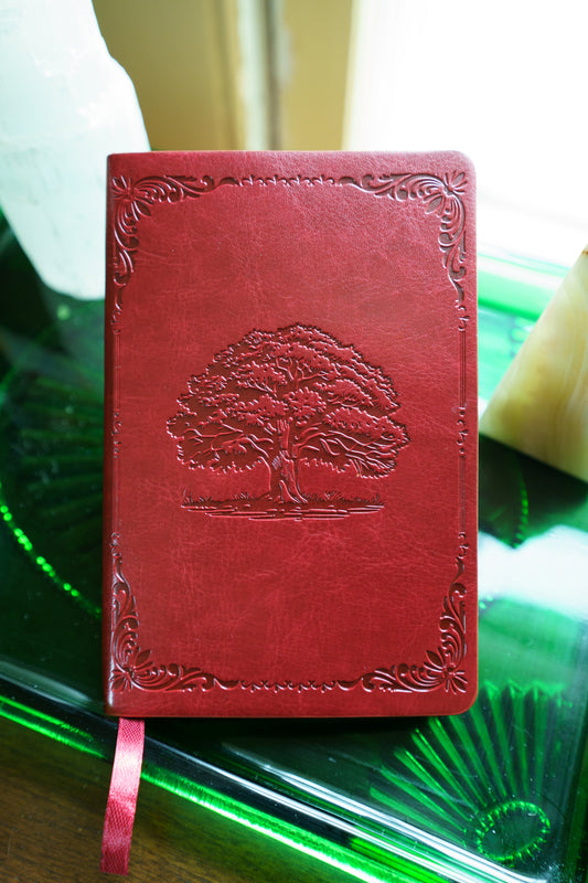 Red Leather A6 Journal