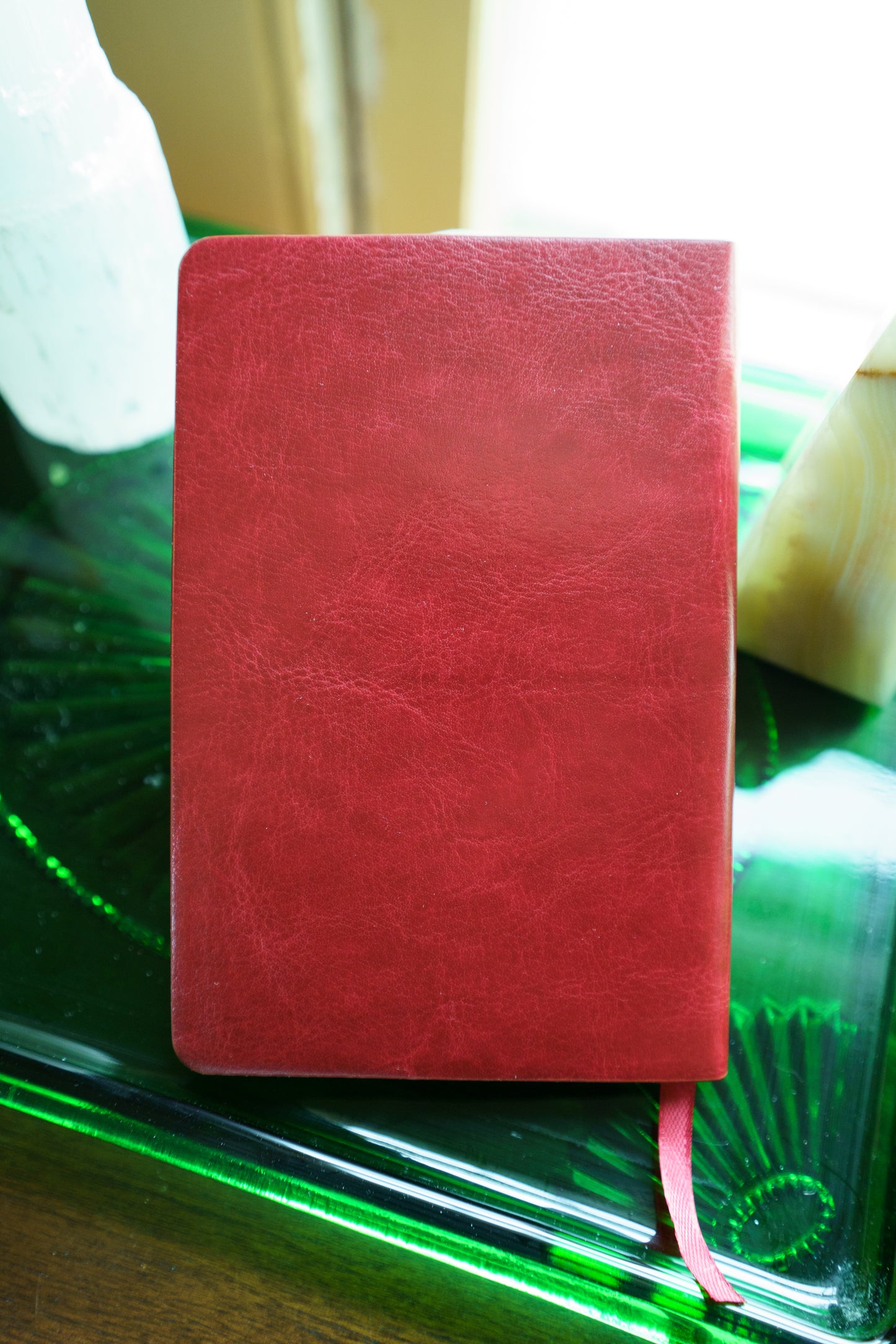 Red Leather A6 Journal