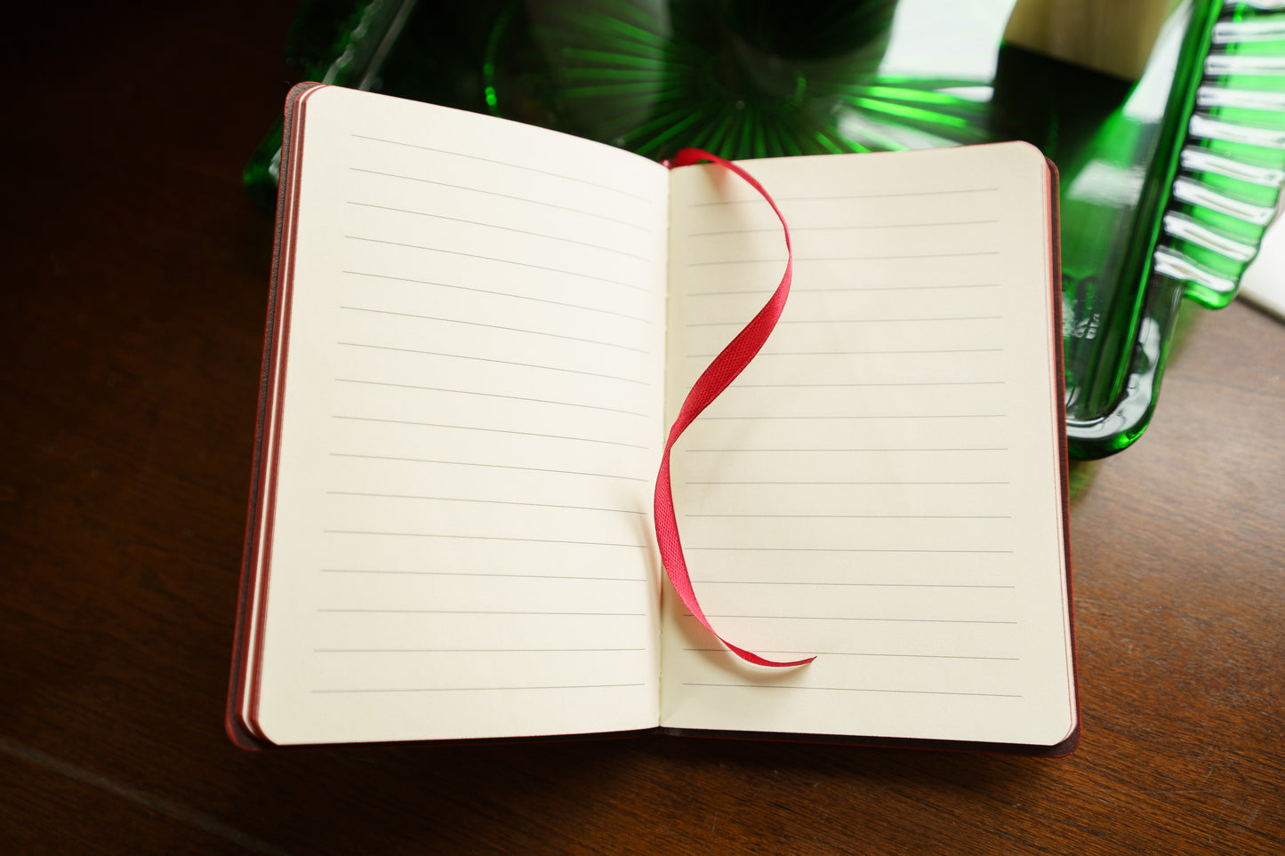 Red Leather A6 Journal