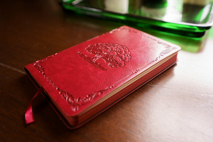 Red Leather A6 Journal