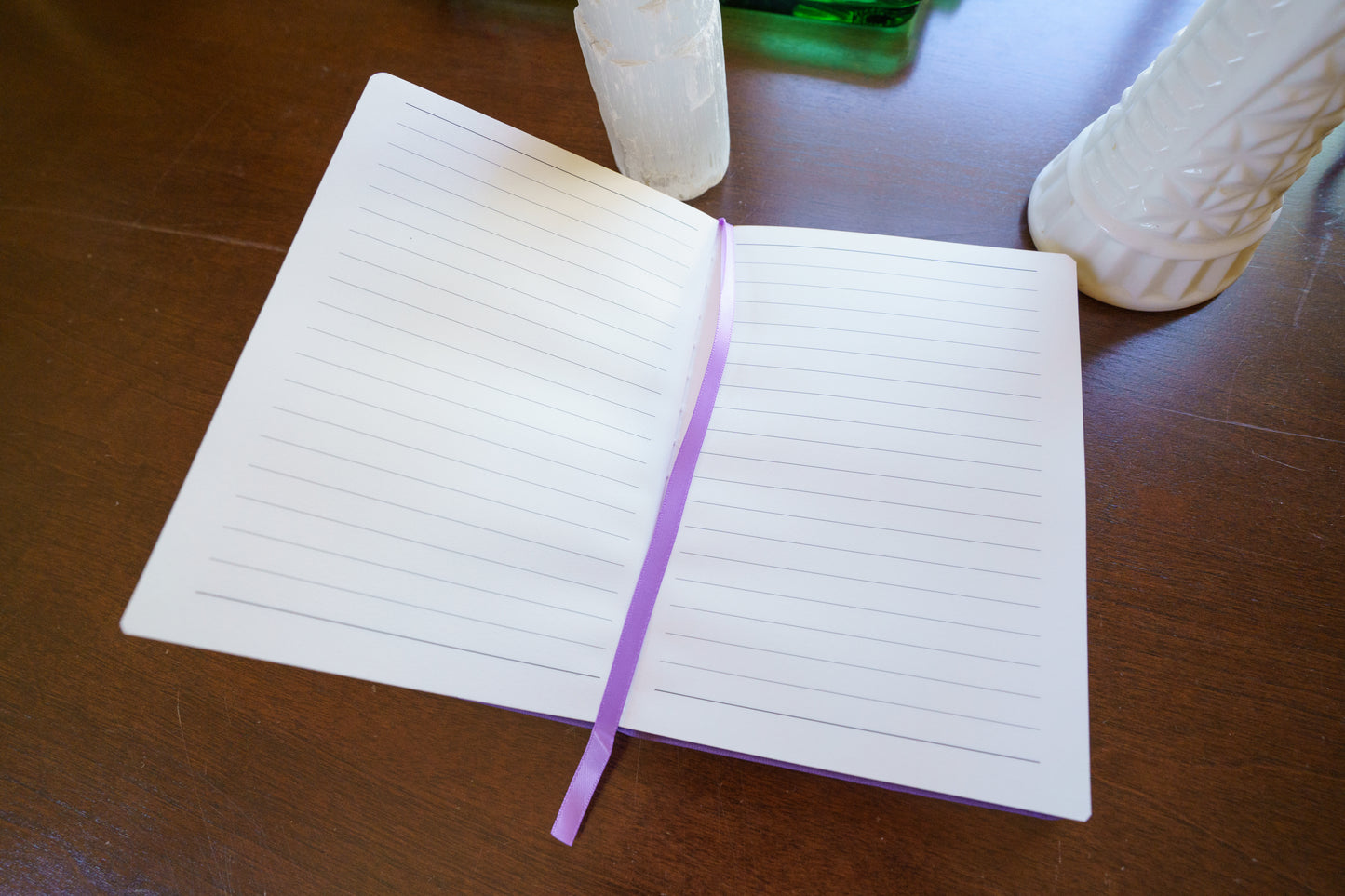 Purple Leather B6 Journal - Gold Edges